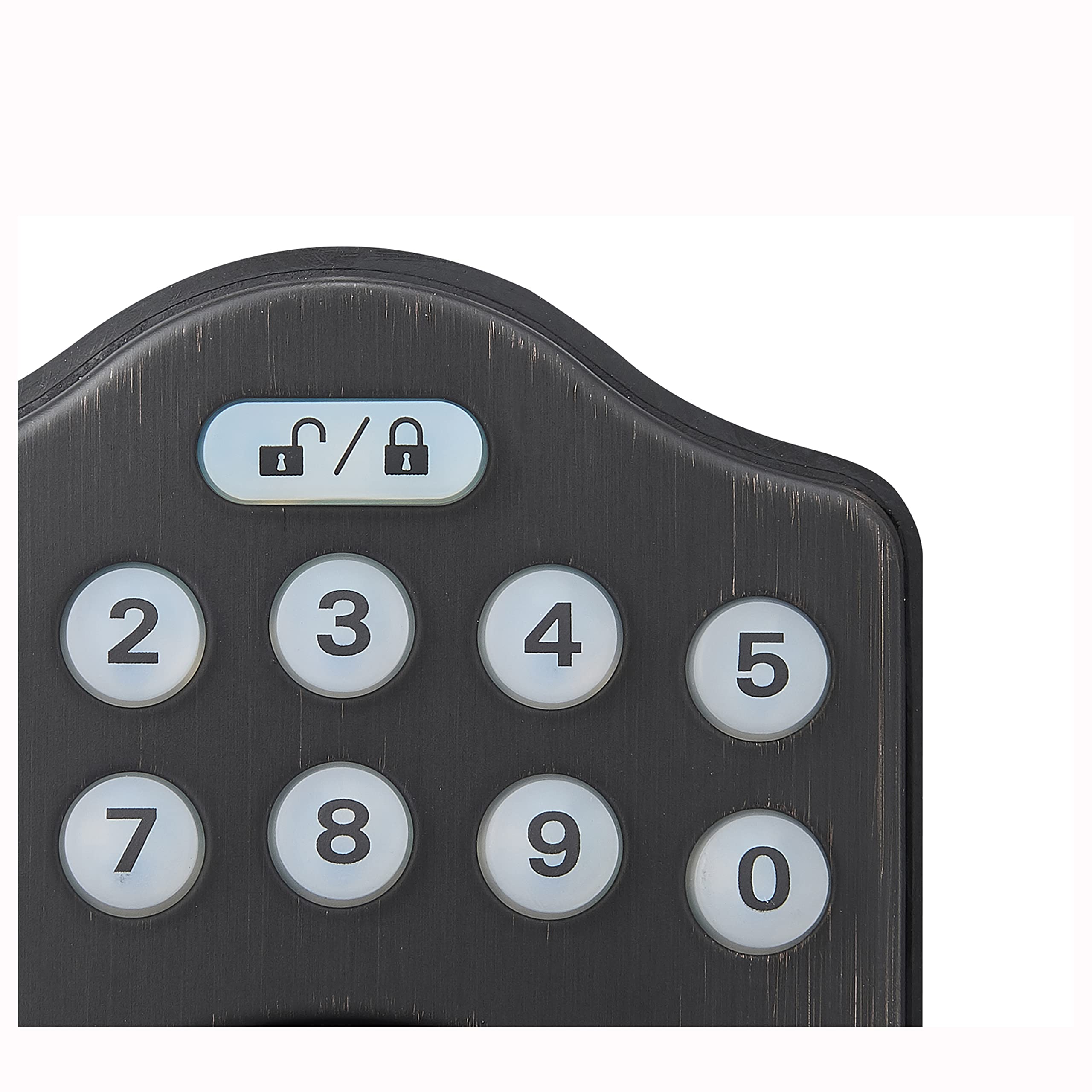Foto 5 pulgar | Cerradura De Puerta Amazon Basics Con Teclado Electrónico Deadbolt Bronze - Venta Internacional.