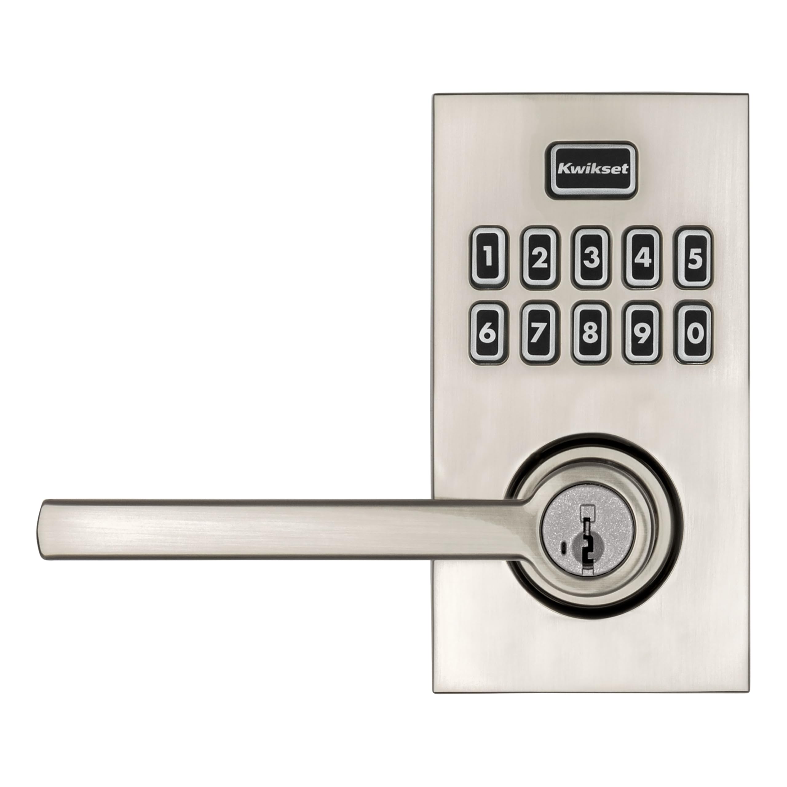 Foto 2 | Bloqueo De Entrada Sin Llave Con Teclado Kwikset Smartcode 917  Níquel Satinado - Venta Internacional.