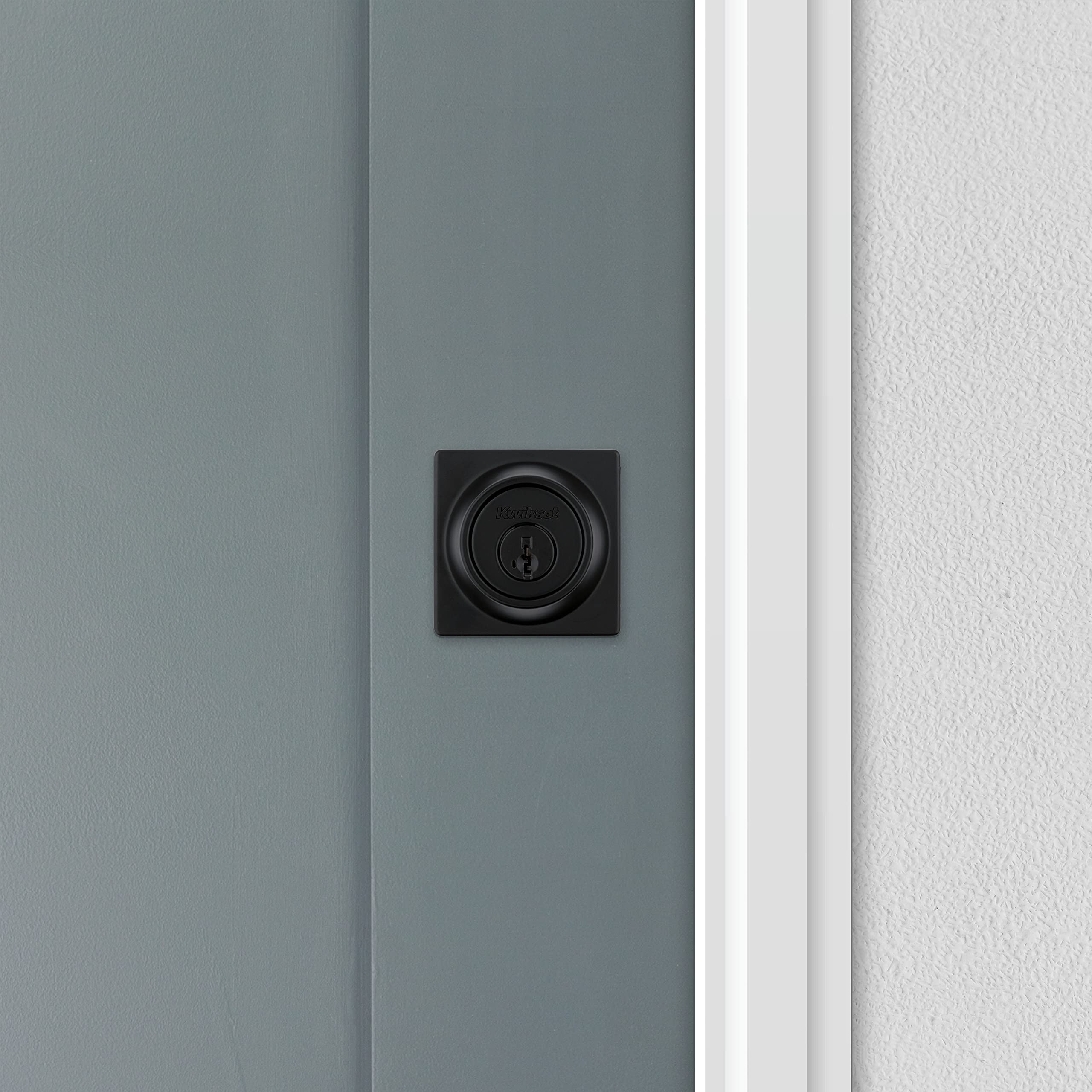 Foto 5 pulgar | Deadbolt Lock Kwikset 660  Contemporáneo  Negro Mate - Venta Internacional.