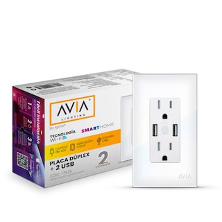 Foto 4 | Placa Duplex Avia By Igoto 2 Puertos Usb Smart Home Wifi