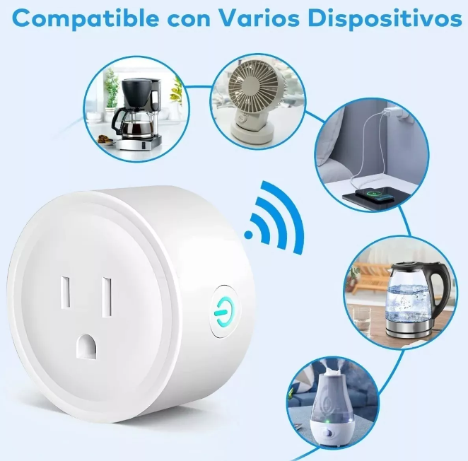 Foto 5 pulgar | Kit de 4 Piezas Enchufe Inteligente Wifi Amazon Alexa Google Iot-socketpack