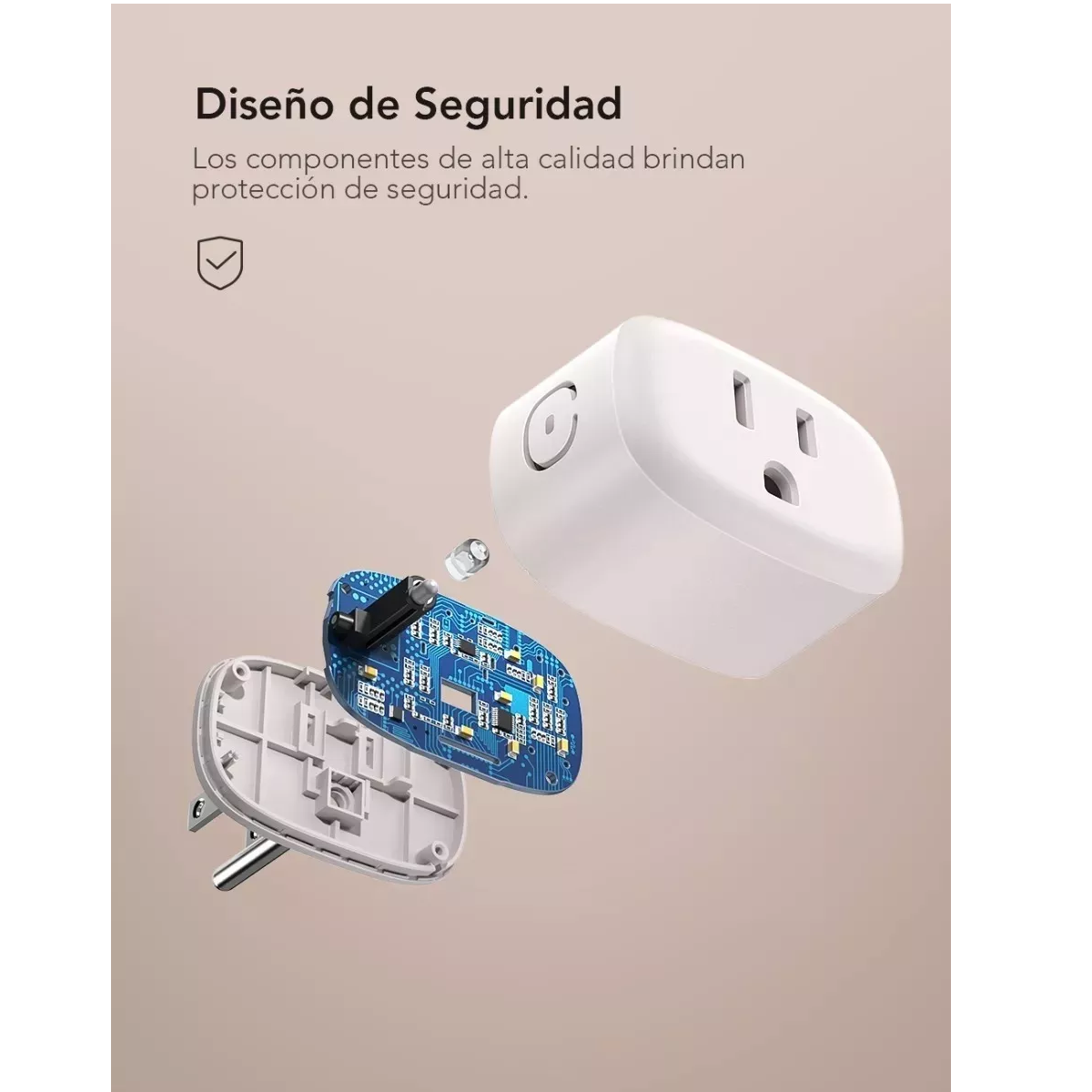 Foto 3 pulgar | Par Enchufes Inteligentes Wifi Mini Smart Plug Alexa Eo Safe Imports Esi-10081 Blanco