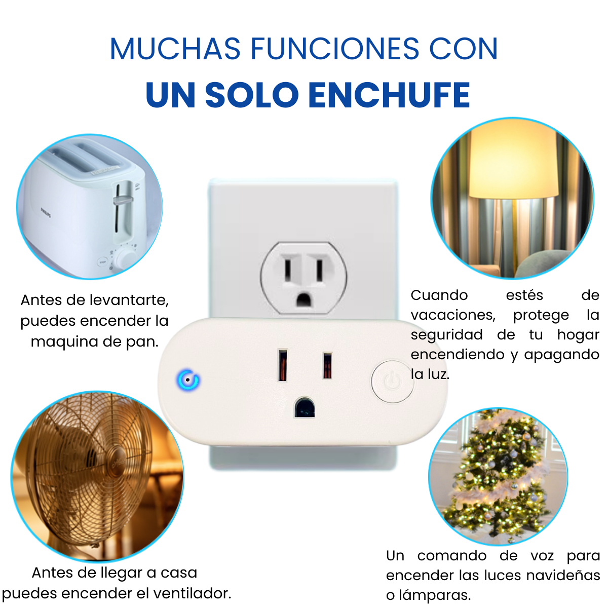 Foto 5 | Enchufe Inteligente Dosyu Smart Plug Wifi