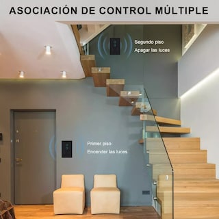 Foto 3 | Apagador Con Enchufe Wifi Inteligente 2botón Interruptor 2pc Eo Safe Imports Esi-12634 Negro