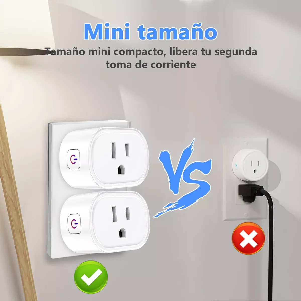 Foto 4 pulgar | Enchufe Inteligente Wifi Contacto Alexa Smart Plug Eo Safe Imports Esi-12630 Blanco