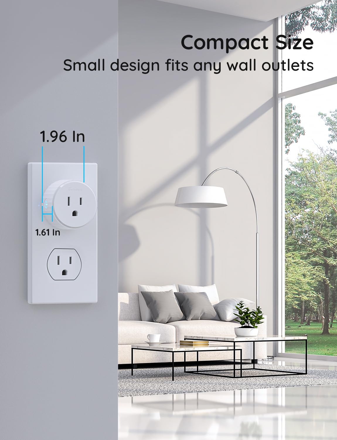 Foto 7 pulgar | Paquete De 2 Unidades Smart Plug Govee Wifi Work Con Alexa Y Google Assistant - Venta Internacional.