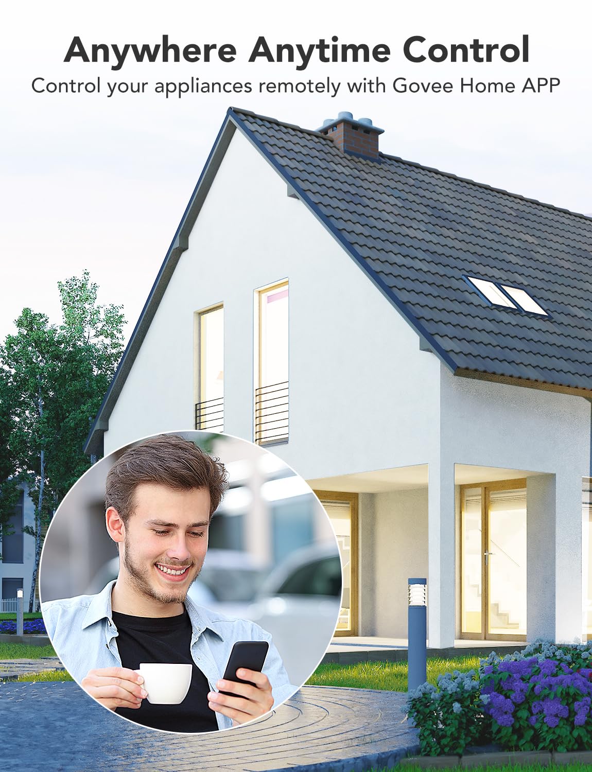 Foto 5 | Enchufe Inteligente Govee Con Monitoreo De Energía Wifi Alexa Google - Venta Internacional.