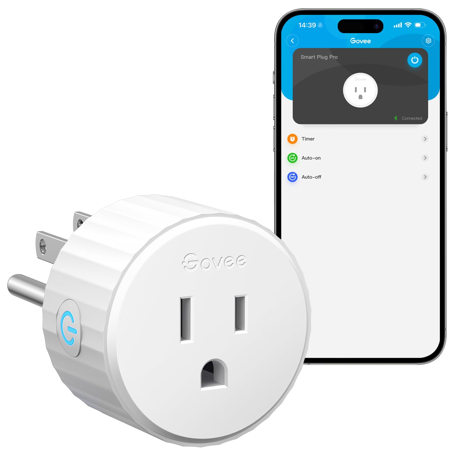 Foto 2 pulgar | Enchufe Inteligente Govee Matter Wifi Y Bluetooth Alexa Google Pack 2 - Venta Internacional.