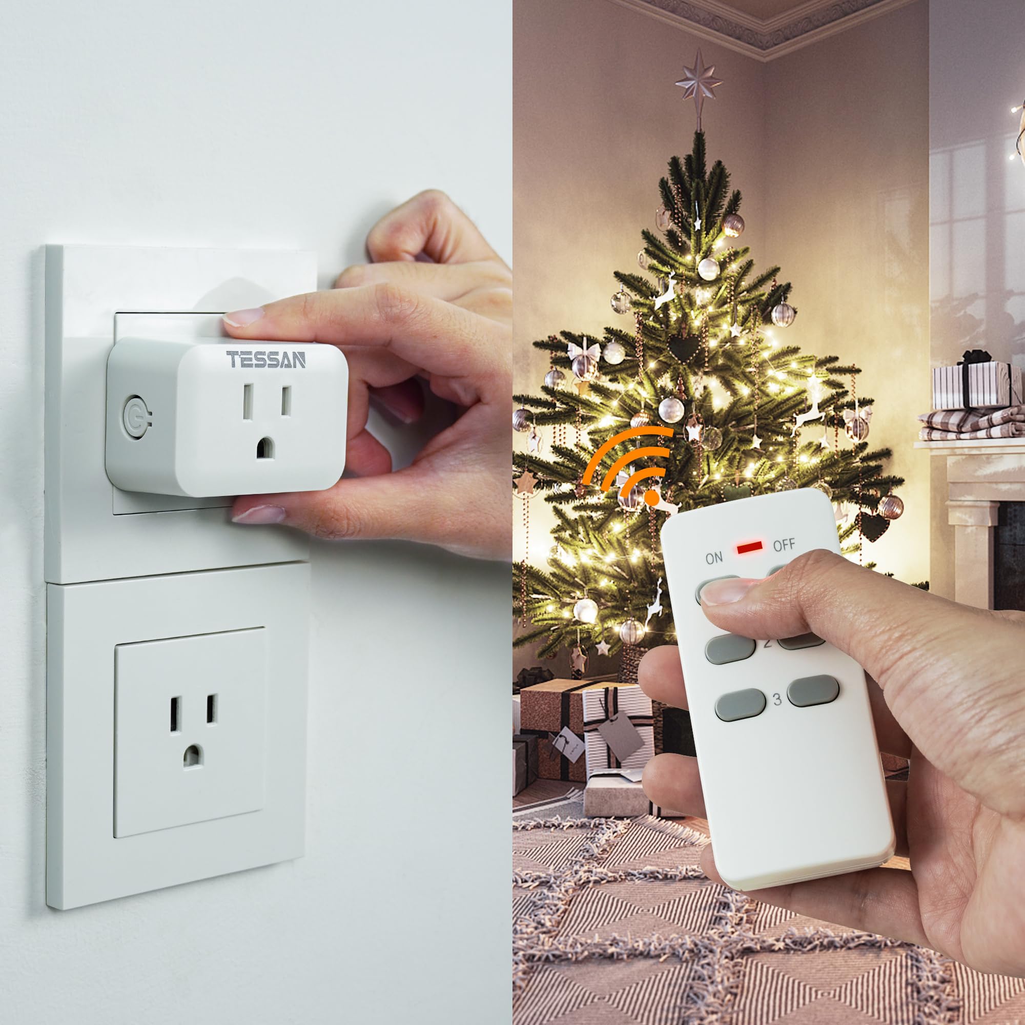 Foto 5 pulgar | Toma De Control Remoto Tessan Inalámbrica Eléctrica 15a - Venta Internacional.