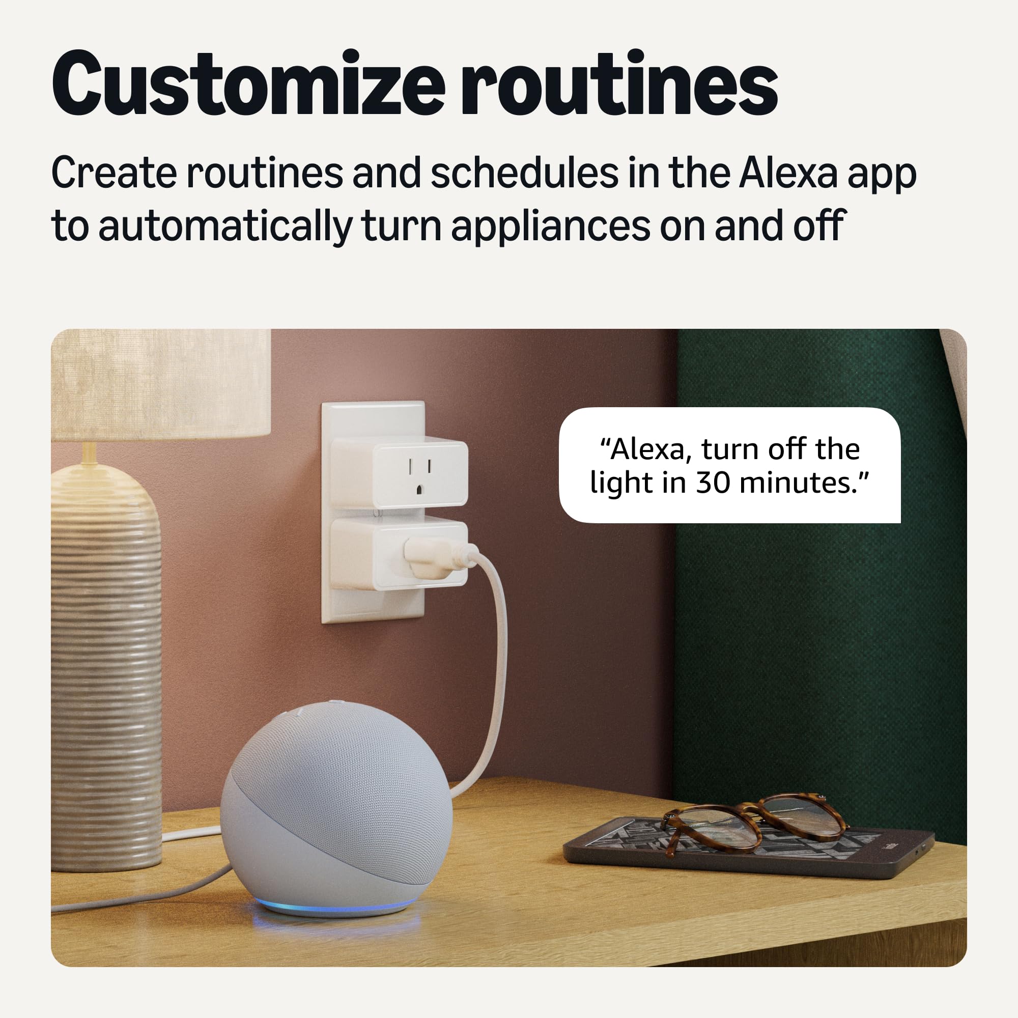 Foto 5 pulgar | Enchufe Inteligente Amazon Basics Que Funciona Con Alexa, Wi-fi De 2,4 Ghz, Paquete De 2 - Venta Internacional.