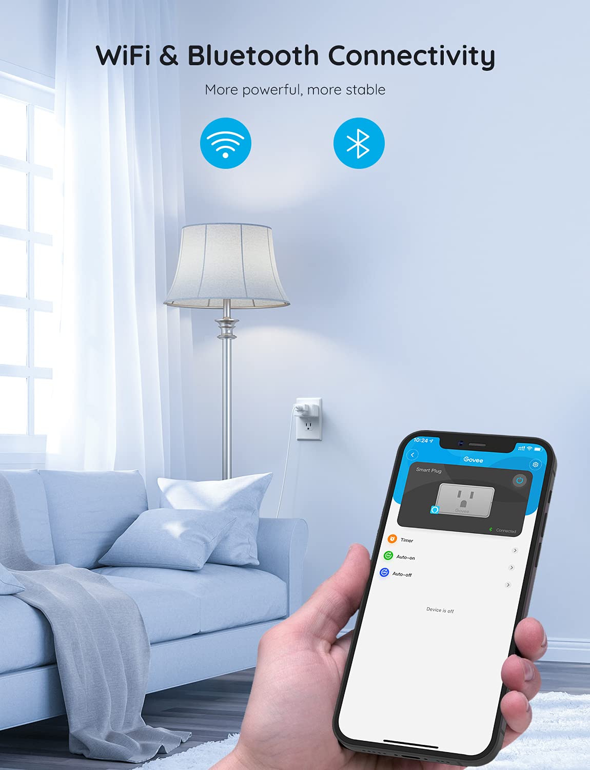 Foto 7 | Enchufe Inteligente Govee, 15 A, Wifi, Bluetooth, Paquete De 4 Unidades Etl Y Fcc - Venta Internacional.
