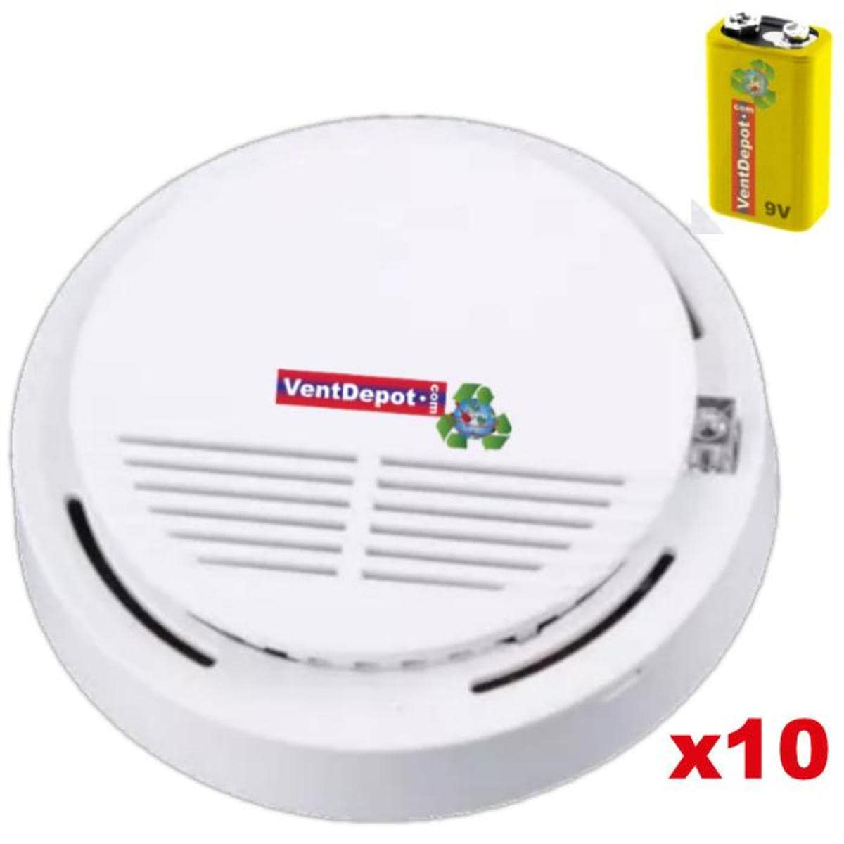 Alarma Contra Incendios De Calidad Ventdepot Mxskx-0033 Piezascolor Blanco $883