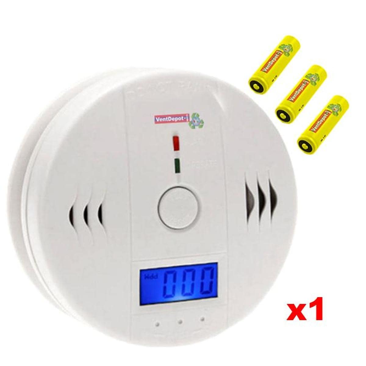 Detector Digital De Humo Ventdepot Mxske-0011 Piezacolor Blanco $365