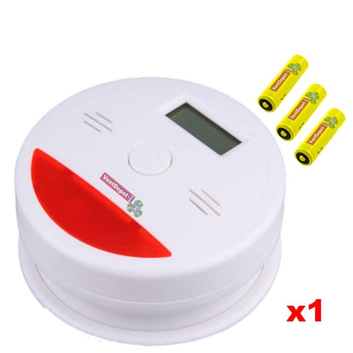 Detector De Humo Circular Ventdepot Mxsku-0011 Piezacolor Blanco