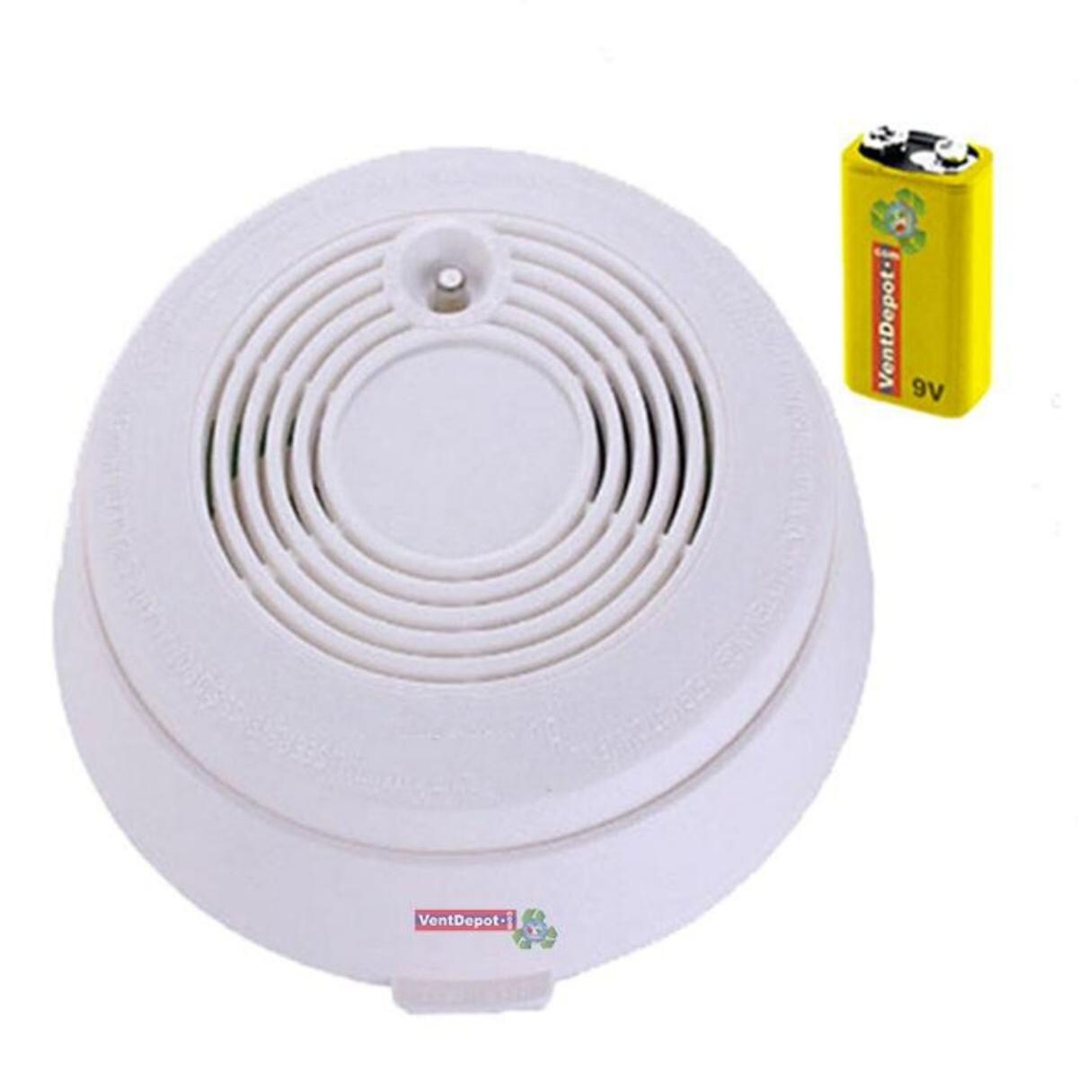 Detector Circular De Humo Ventdepot Mxdtp-0022 Piezascolor Blanco $3,582