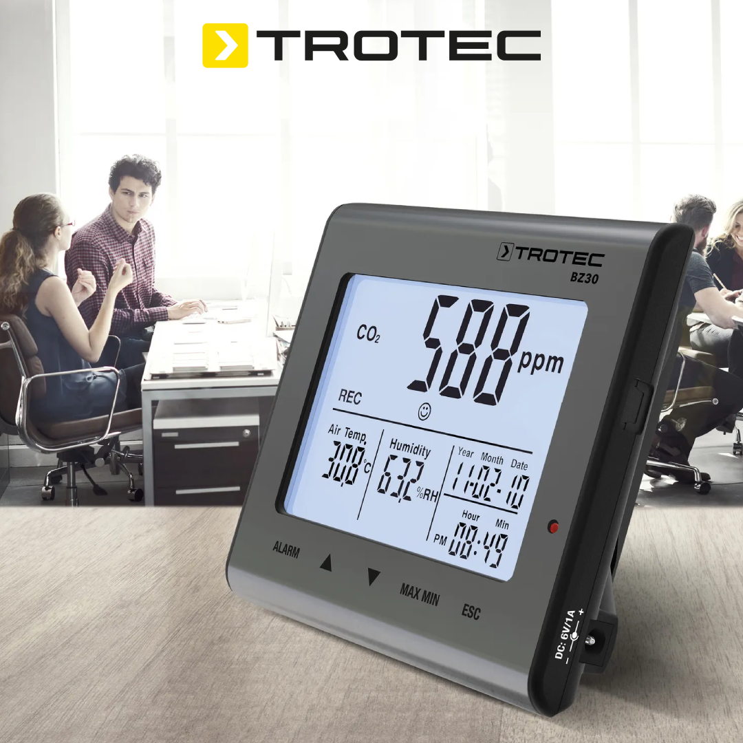 Foto 5 pulgar | Registrador De Datos De Calidad Del Aire  Co2 Multifuncional Trotec Bz30