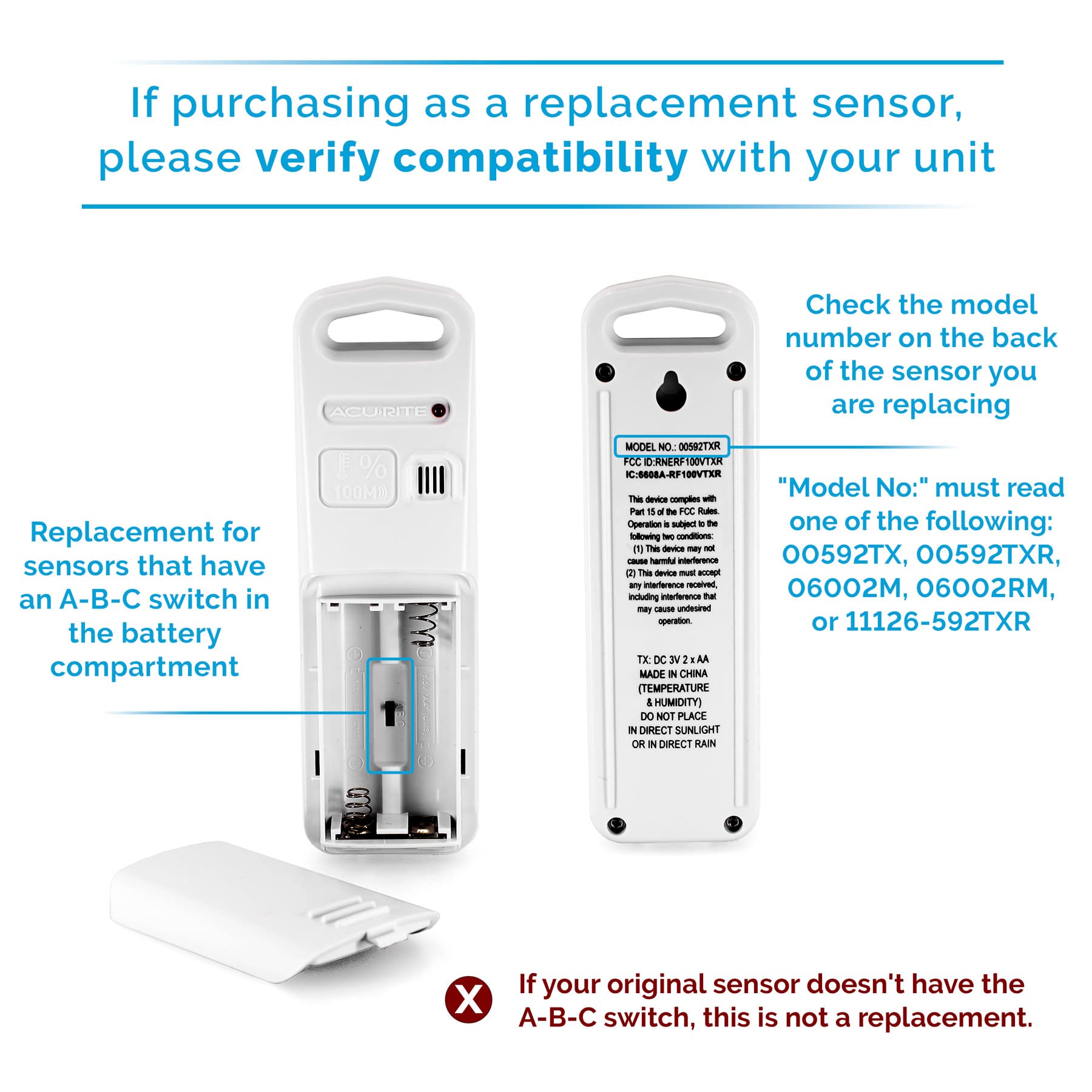 Foto 4 pulgar | Sensor Inalámbrico Temperatura y Humedad Interiores y Exteriores Acurite - Venta Internacional
