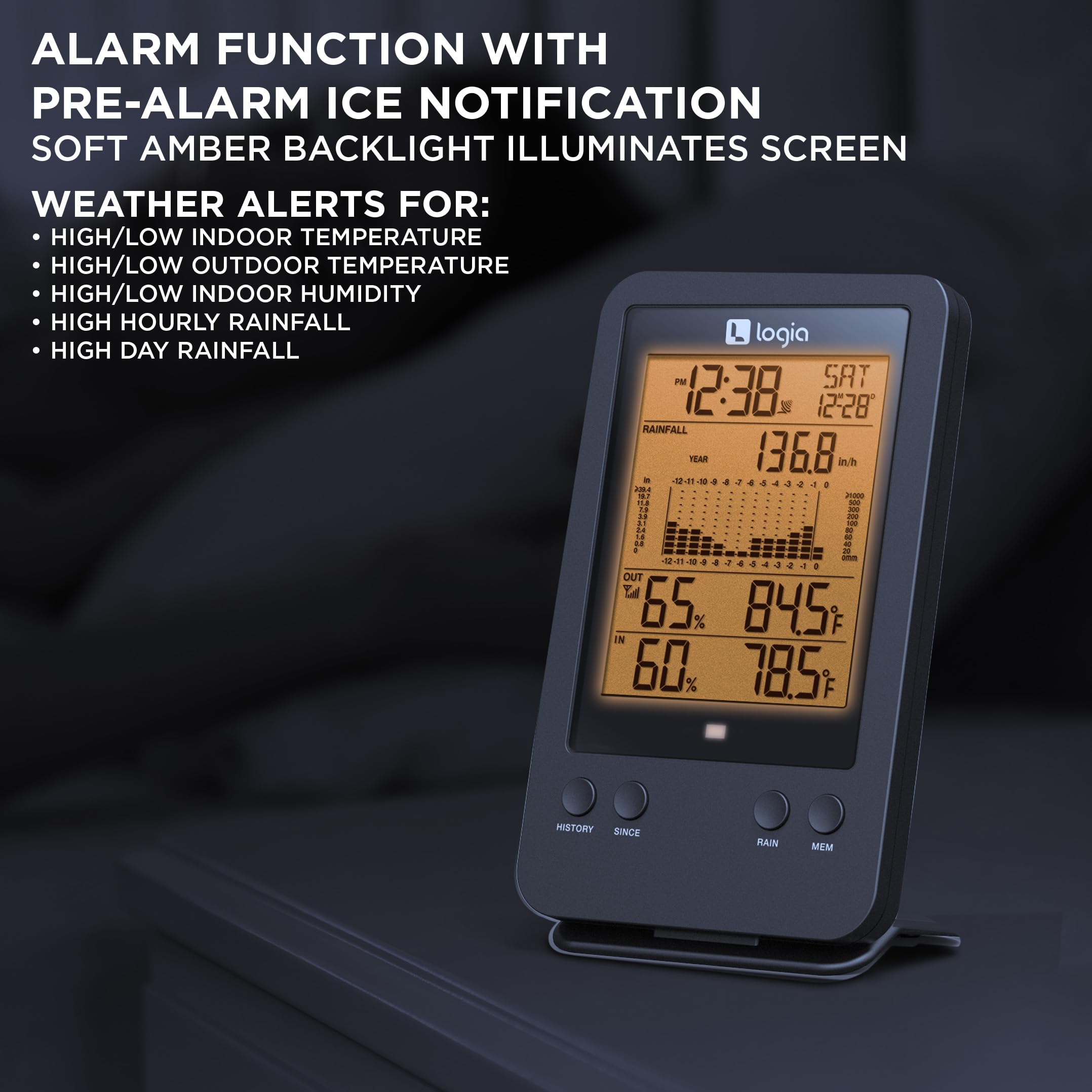 Foto 6 pulgar | Pluviómetro 3 en 1 Weather Station Logia - Venta Internacional