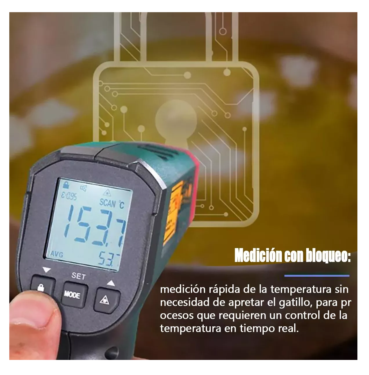 Foto 5 pulgar | Termometro Infrarrojo Belug Industrial Uni-t, Punto Láser Redondo