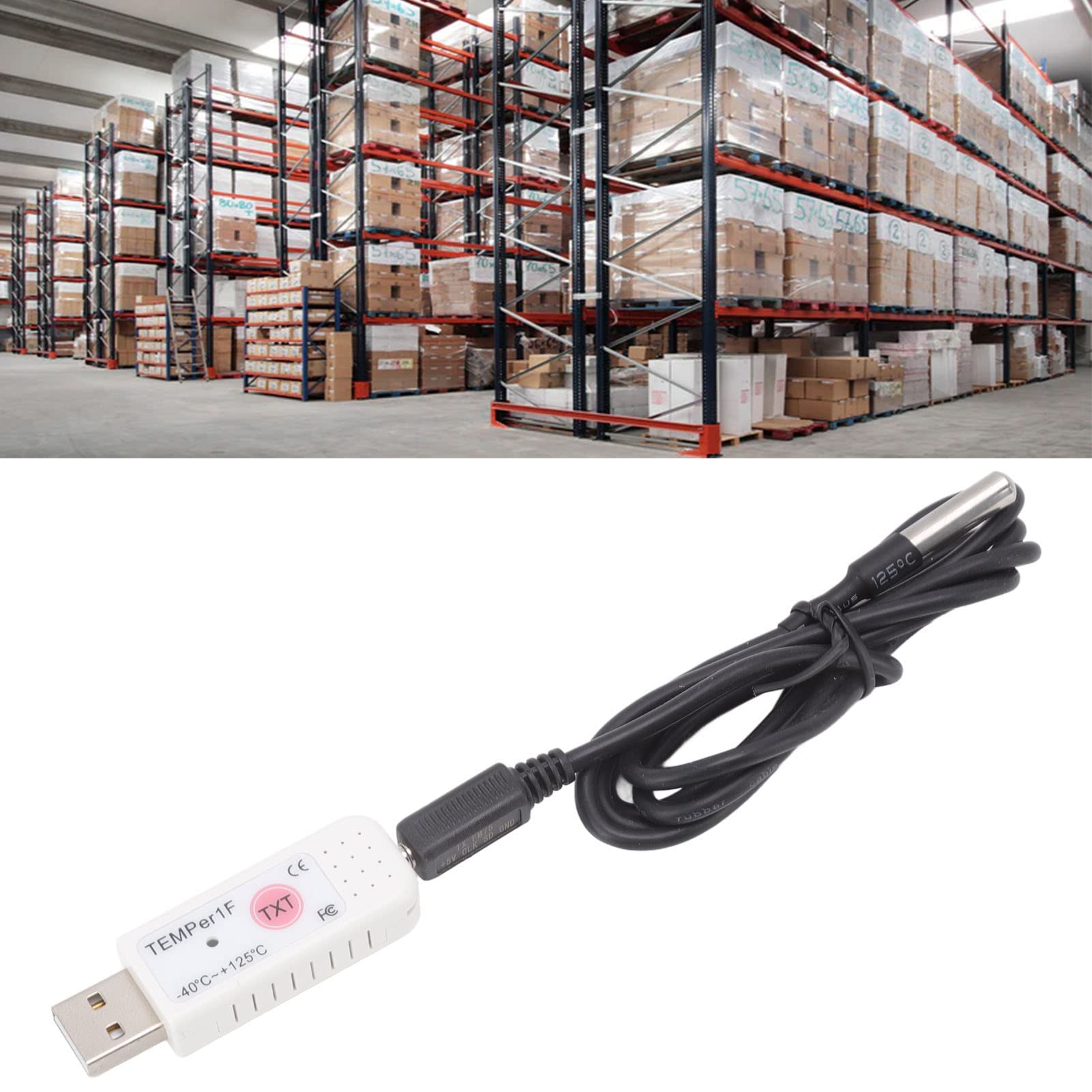 Foto 4 pulgar | Termómetro Usb Para Computadora Yoidesu A Prueba De Agua Con Registrador De Datos - Venta Internacional.