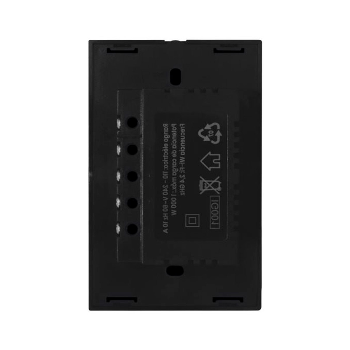 Foto 4 pulgar | Apagador Inteligente Igoto Avia Wifi Doble Touch Placa de Cristal Negro