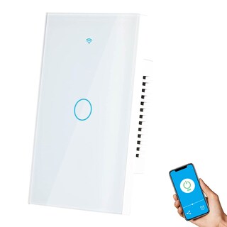 Foto 5 | Interruptor Aksi 124902 Wifi Inteligente de Luz de Pared 2 Apagadores
