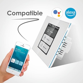 Foto 3 | Smart Switch con Pantalla Ilios Innova LCD Blanco