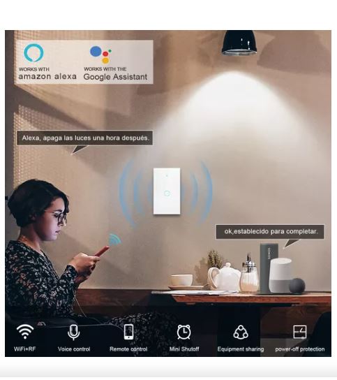 Foto 3 pulgar | Interruptor Inteligente Wi-fi de 1 Vía Blanco