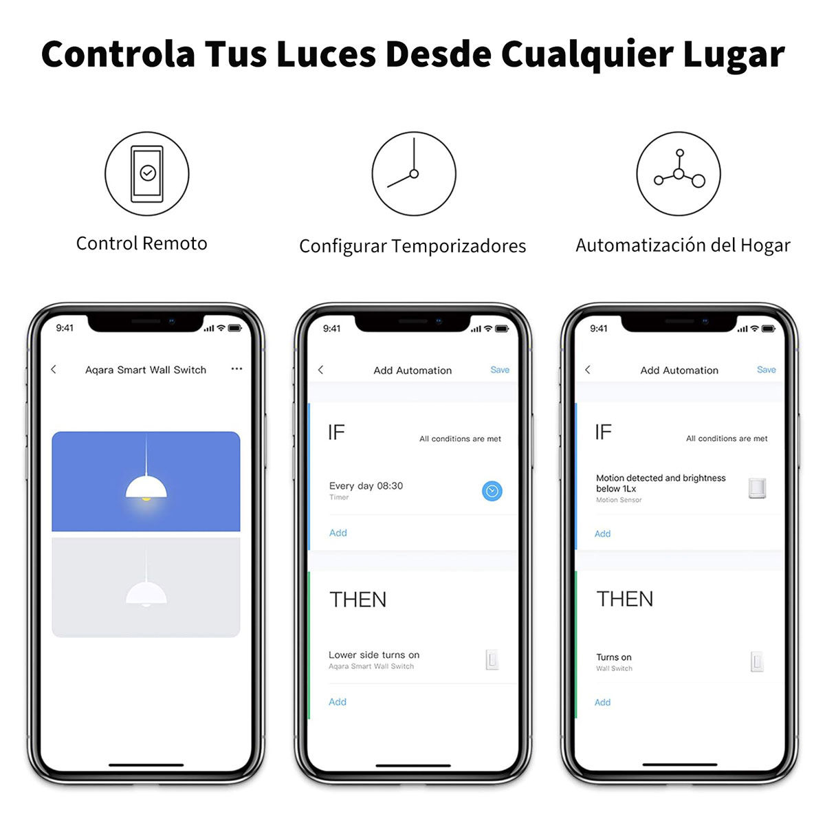 Foto 6 pulgar | Interruptor de Luz Inteligente Aqara con Neutro dos Apagadores Compatible con Alexa Apple Homekit y Google Assistant