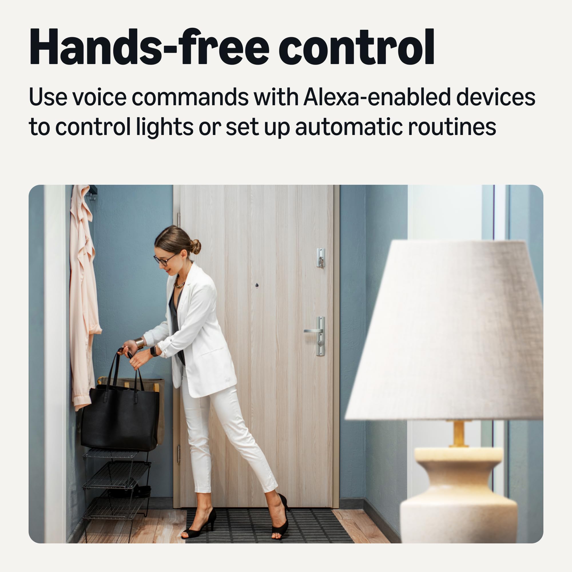 Foto 3 | Interruptor Regulador de Intensidad Inteligente con Sensor de Movimiento Amazon Basics Blanco - Venta Internacional