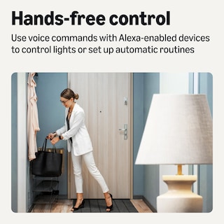 Foto 3 | Interruptor Regulador de Intensidad Inteligente con Sensor de Movimiento Amazon Basics Blanco - Venta Internacional