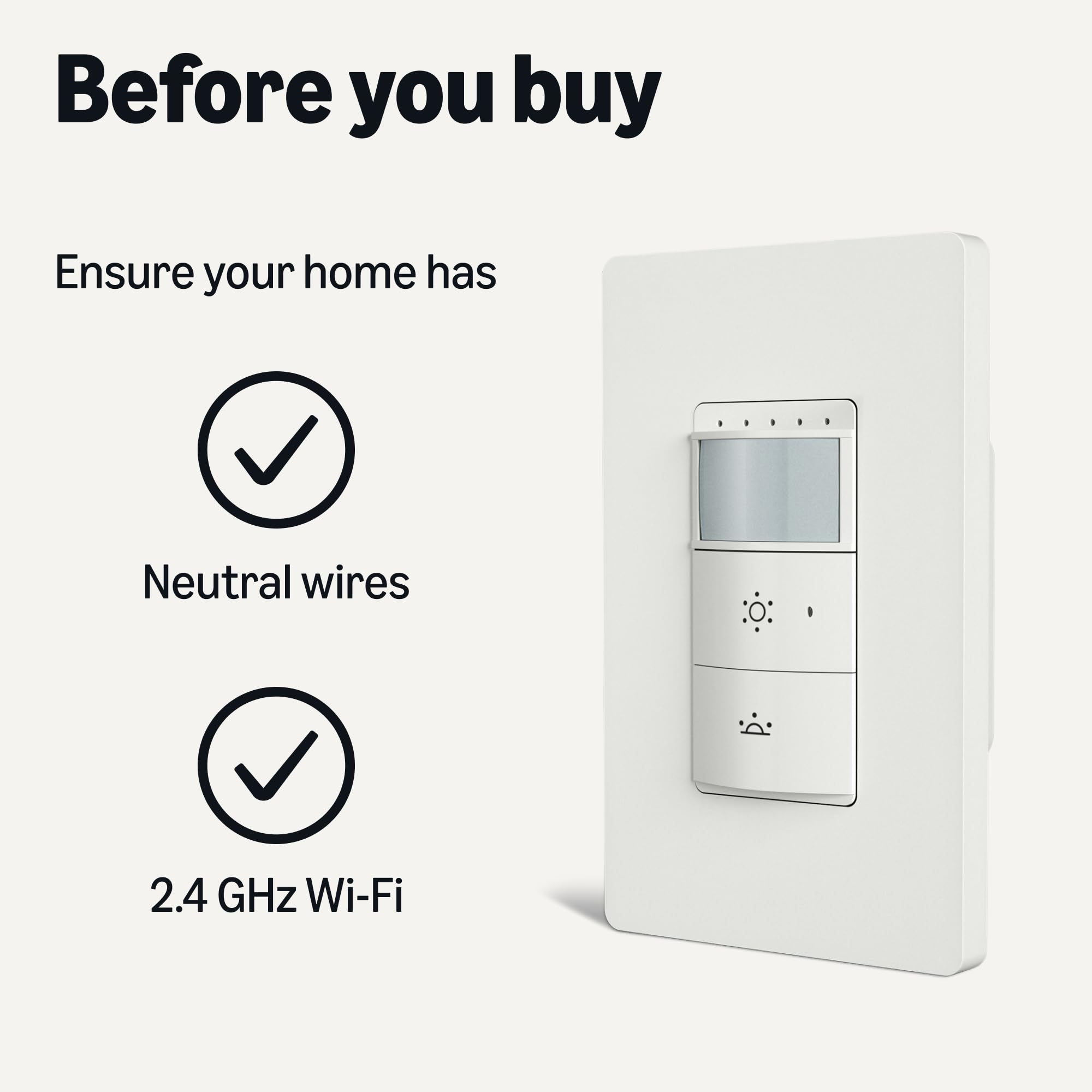 Foto 6 | Interruptor Regulador de Intensidad Inteligente con Sensor de Movimiento Amazon Basics Blanco - Venta Internacional