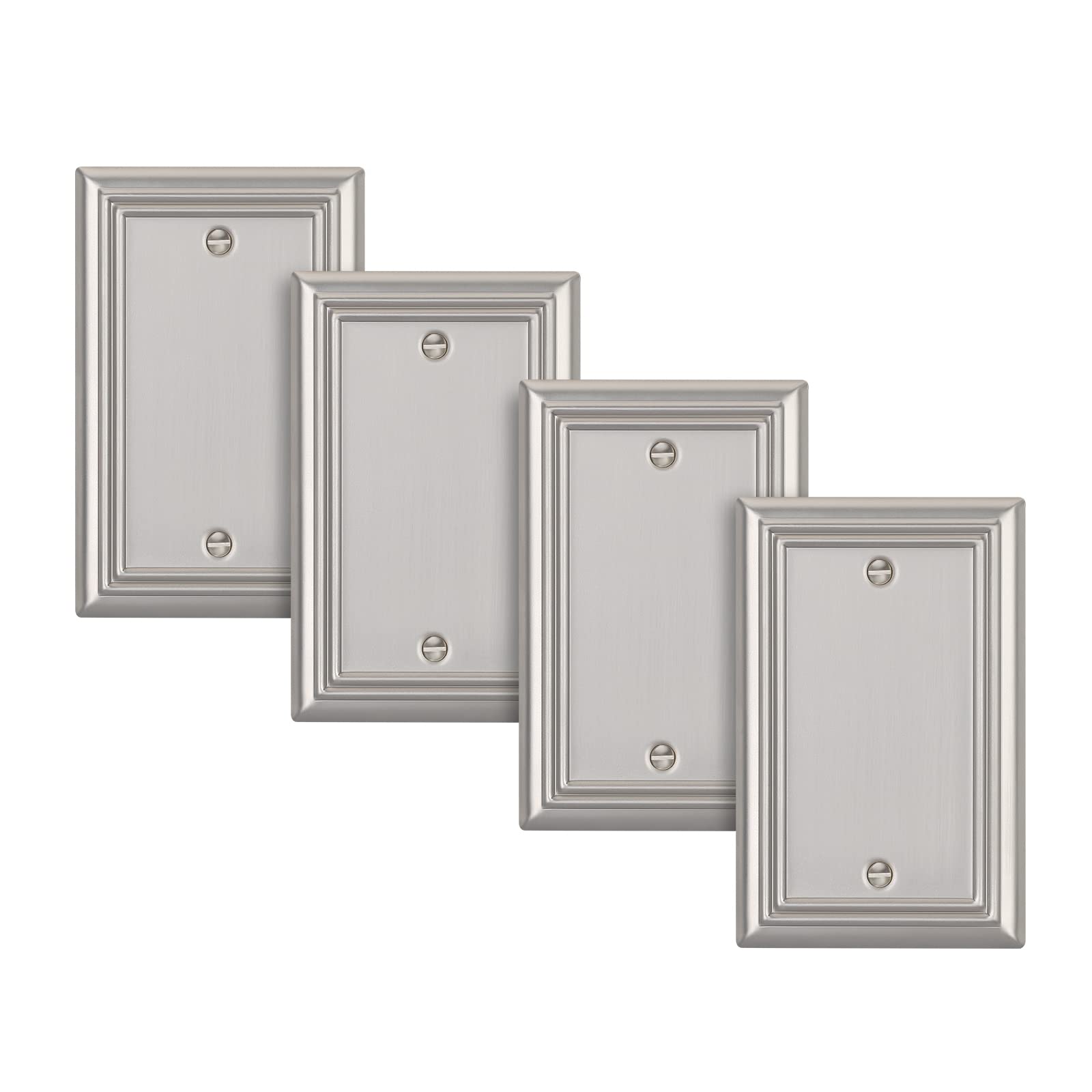Foto 1 | Funda De Enchufe Wallplates Dewenwils De Níquel Cepillado, Paquete De 4 - Venta Internacional.