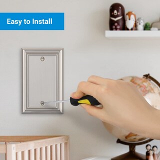 Foto 3 | Funda De Enchufe Wallplates Dewenwils De Níquel Cepillado, Paquete De 4 - Venta Internacional.