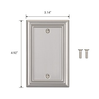 Foto 6 | Funda De Enchufe Wallplates Dewenwils De Níquel Cepillado, Paquete De 4 - Venta Internacional.