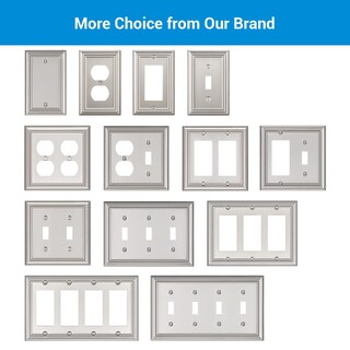 Foto 7 | Funda De Enchufe Wallplates Dewenwils De Níquel Cepillado, Paquete De 4 - Venta Internacional.
