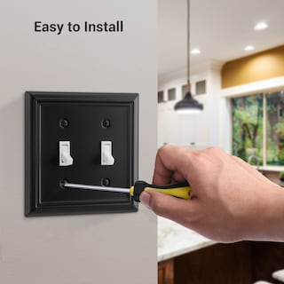 Foto 3 | Funda Para Interruptor De Luz Dewenwils, Placa De Pared Con Palanca Metálica, Paquete De 2 - Venta Internacional.