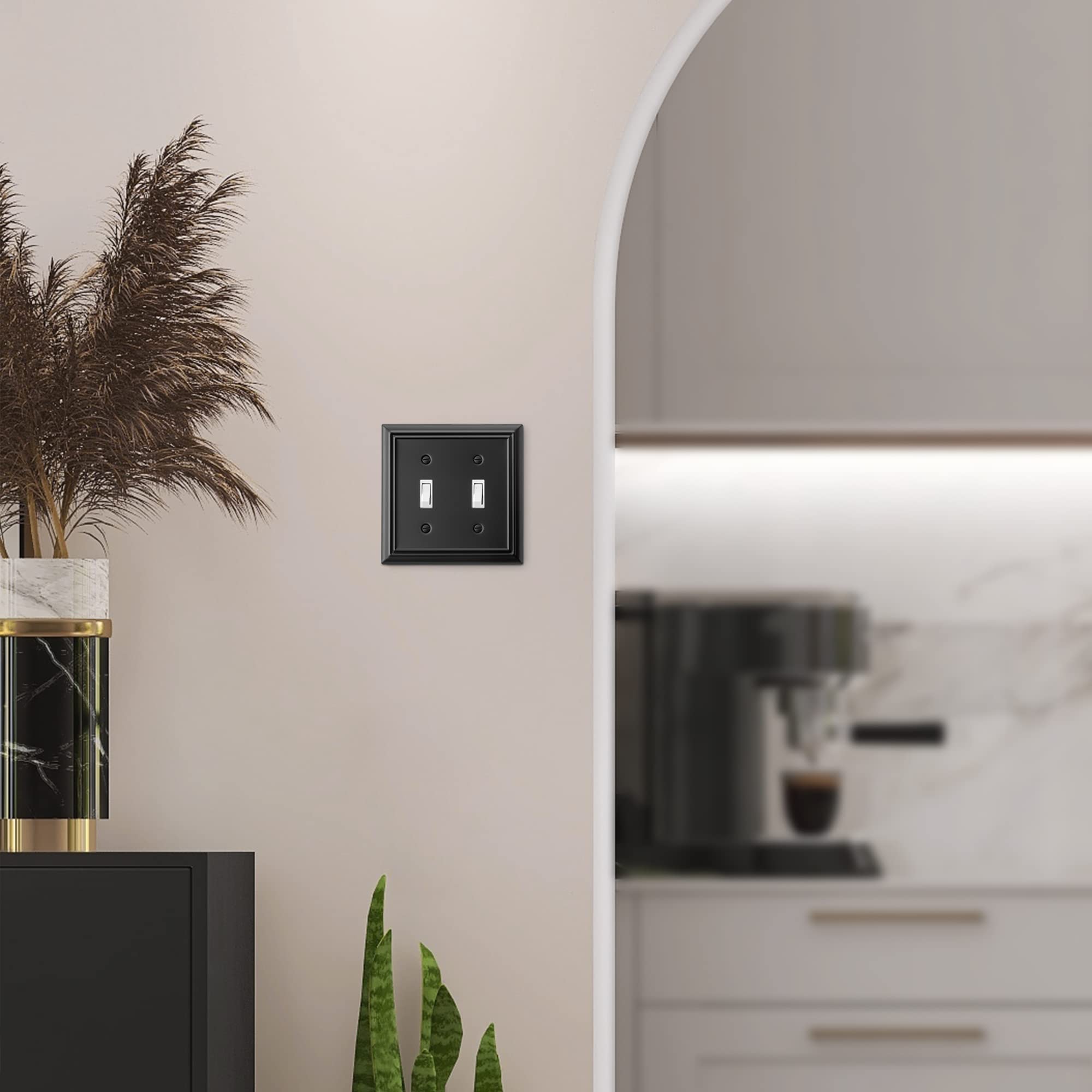 Foto 5 | Funda Para Interruptor De Luz Dewenwils, Placa De Pared Con Palanca Metálica, Paquete De 2 - Venta Internacional.