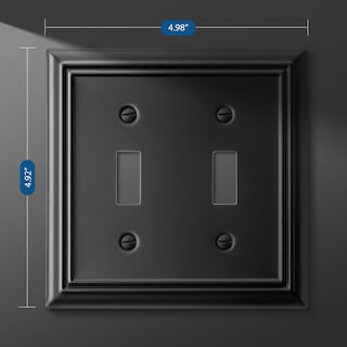 Foto 6 | Funda Para Interruptor De Luz Dewenwils, Placa De Pared Con Palanca Metálica, Paquete De 2 - Venta Internacional.