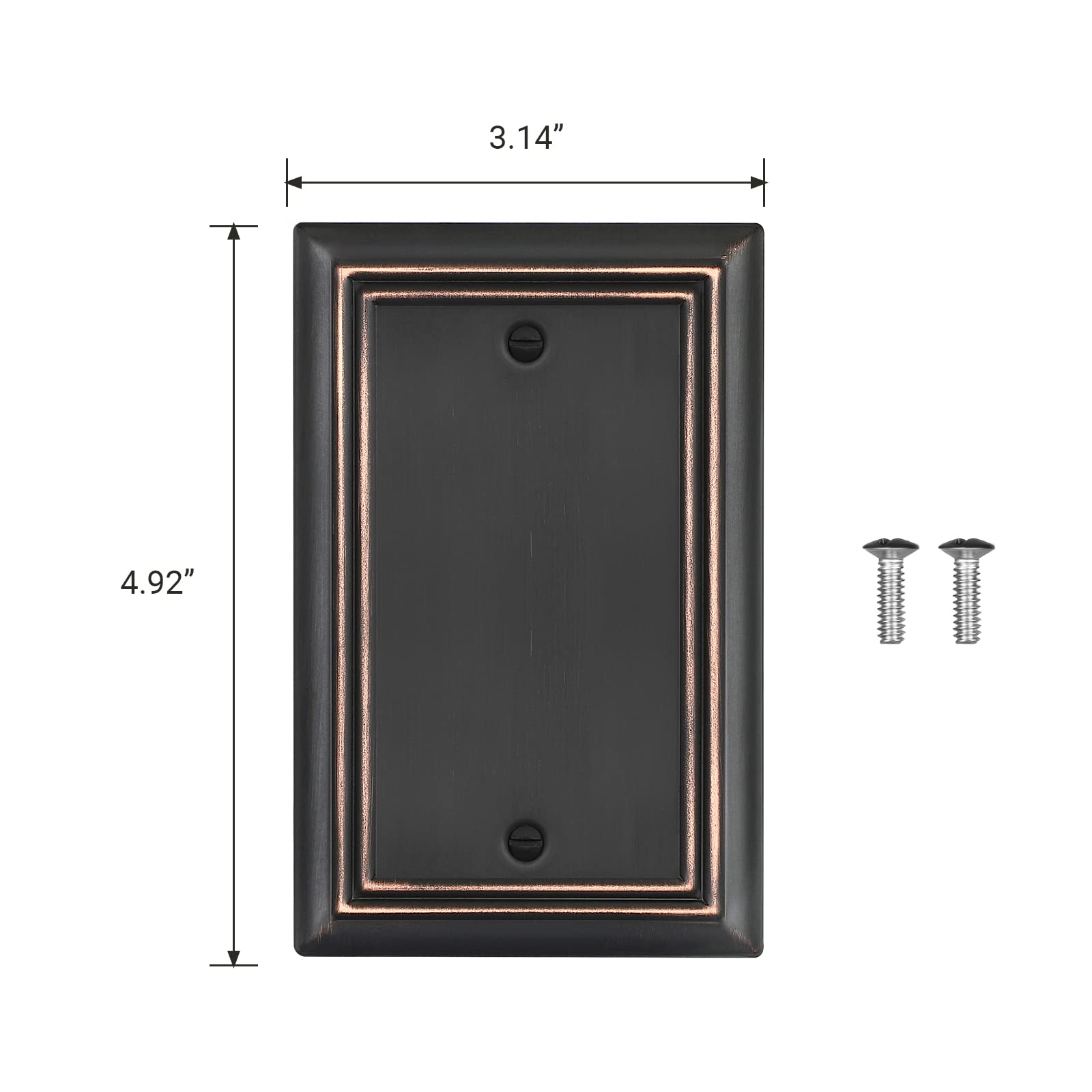 Foto 6 | Funda De Enchufe Wallplates Dewenwils De Bronce Envejecido, Paquete De 4 - Venta Internacional.