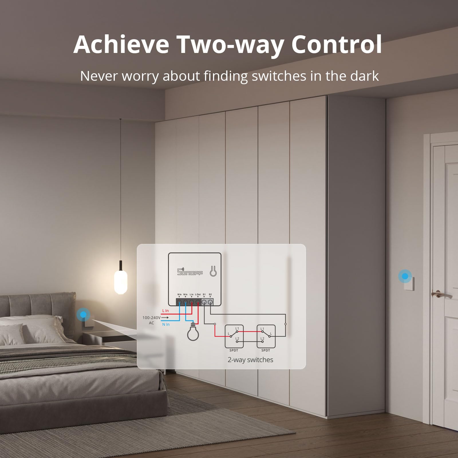 Foto 7 pulgar | Interruptor De Luz Inteligente Sonoff Zbmini Zigbee 3.0, Paquete De 4 - Venta Internacional.