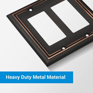 Foto 2 | Platos De Pared Dewenwils, Doble Decorador, Bronce Envejecido, Paquete De 2 - Venta Internacional.