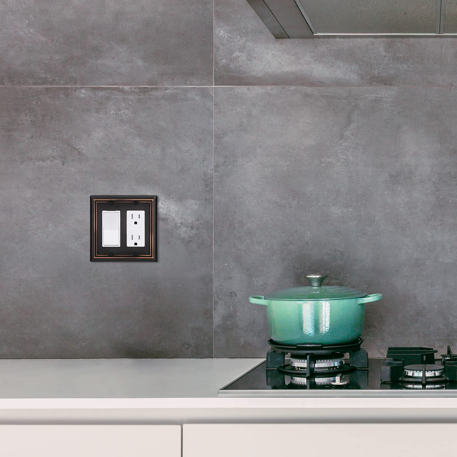 Foto 5 | Platos De Pared Dewenwils, Doble Decorador, Bronce Envejecido, Paquete De 2 - Venta Internacional.