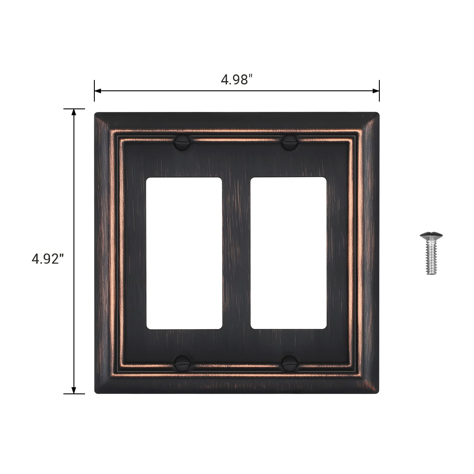 Foto 6 | Platos De Pared Dewenwils, Doble Decorador, Bronce Envejecido, Paquete De 2 - Venta Internacional.