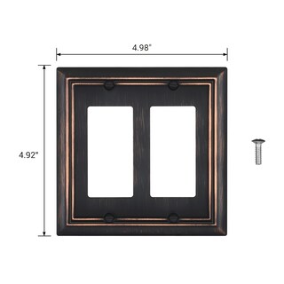 Foto 6 | Platos De Pared Dewenwils, Doble Decorador, Bronce Envejecido, Paquete De 2 - Venta Internacional.