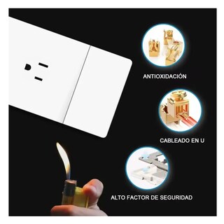 Foto 3 | Kit De 4 Placas Con 1 Apagador De Escalera Y 1 Contacto Belug Blanco