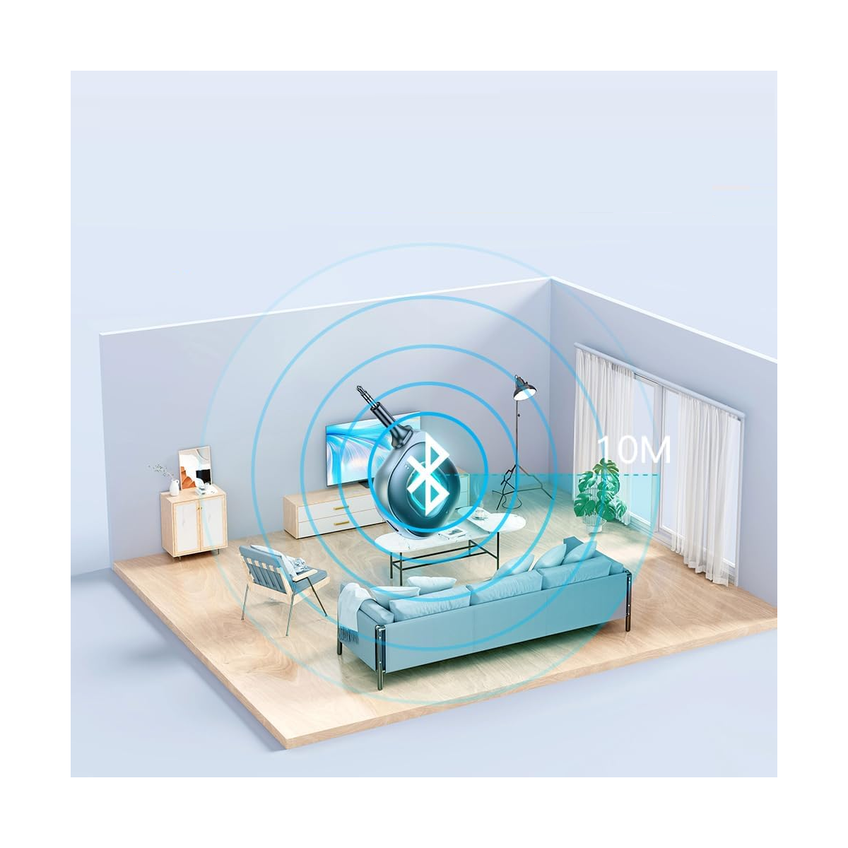 Foto 3 | Language Transmisor Y Receptor De Audio Bluetooth Eo Safe Imports Esi-15349-1 Negro