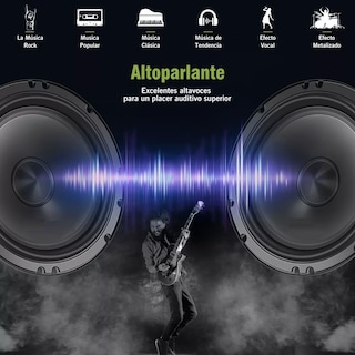 Foto 2 | Kit Bocina Subwoofer Amplificado Set De Medios Audio Para Autos Eo Safe Imports Esi-9486 Negro