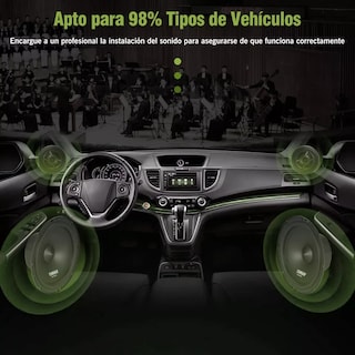 Foto 3 | Kit Bocina Subwoofer Amplificado Set De Medios Audio Para Autos Eo Safe Imports Esi-9486 Negro