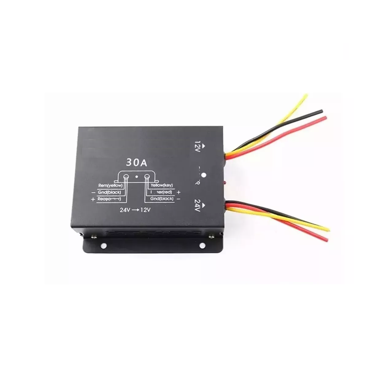 Foto 2 pulgar | Convertidor Inversor De Voltaje De 24 V A 12 V Transformador Eo Safe Imports Esi-13913 Negro